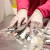 爱马斯(AMMEX)一次性乳胶橡胶手套实验室劳保胶皮清洁检查防水工作防护厨房100只 白色 L