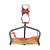 滑板通讯滑车钢绞线滑椅吊椅安全坐挂高空光缆定制滑椅电信通信挂 单轮大红头铁轮吊椅