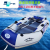 YALISI皮划艇充气船加厚钓鱼船耐磨漂流船橡皮船冲锋舟防汛救生船充气艇 2.0米船标准款(2-3人)