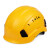 安全帽工地领导建筑工程国标施工加厚男夏季透气带护目镜头盔定制劳保 黄色 SF06标准款