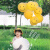惠趣侠生日数字气球3岁2岁宝宝户外拍照儿童男女孩周岁派对装饰场景布置 小号笑脸雏菊2朵