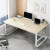 勤凯电脑桌家用办公书桌简约现代带书架台式电脑桌储物 白杉木色100*60cm