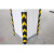 百金顿 橡胶护角防撞反光 地下停车场角板警示条 车库轮廓警示直柱保护条加厚圆角1500*100*10