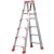 梯子加宽加厚铝合金双侧工程人字合梯伸缩折叠扶梯阁楼梯 升级加强款2.5米(铝合金材质)
