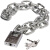 纳仕德 加长链条锁 2米6mm链条+防剪锁 加粗镀锌铁链门锁车锁 JXA0132