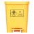 科力邦（Kelibang） 医疗垃圾桶 医院用垃圾箱卫生桶商用有盖垃圾桶废物回收箱翻盖40升 KB1010 黄色脚踏款