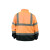 代尔塔404012荧光服 防雨冲峰衣环卫警示反光工作服 404012上衣(橙色+藏青) S