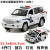 天智星警车玩具发声合金车模型 兰博基尼宝马车儿童车声音灯光回力汽车 警-丰田路泽(白色)带车标