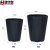 集华世 轻奢创意大容量纸篓办公室厨房垃圾桶【小号黑色】JHS-0126