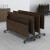 柏客森 折叠培训桌椅组合简约办公桌长条桌可移动拼接多人办公桌会议桌 1.2米长*0.5米宽*0.75米高