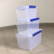特大超大容量塑料保鲜盒耐热酒店食堂密封加高冰柜收纳箱 乳白8817：27×19.5×9.5