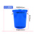 工孚 大号加厚塑料圆桶圆形收纳桶 大容量水桶 60L蓝色无盖 一个价