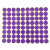 海斯迪克 彩色圆点不干胶 25mm紫色 600贴/包