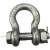 定制定制美式弓型卸扣带螺母高强度连接扣D形U型卡环卡扣锁扣起重 U型带螺母1.5吨