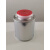 1L小口化工圆铁罐圆瓶马口铁圆罐密封罐尖嘴铁润滑油稀释剂储物罐 1L白色方罐配红盖