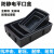 托盘浅盘加厚黑色塑料电子元件盒物料盒矮式箱 01号平口盒153*98*554个