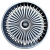 芒芒适配于比亚迪S6 M6汽车轮毂盖钢轮毂罩 S7 M6轮毂盖轮胎帽17寸 17寸幻影款银黑(单个)