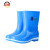 上海牌雨鞋女士中筒舒适PVC耐磨防滑防汛劳保工业防护耐腐蚀耐酸碱食品加工鞋SH559 蓝色 37