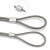 龟固  钢丝绳铝夹头 钢丝绳铝双孔铝套钢丝绳铝夹头钢丝绳铝套  8字双孔2.5mm