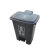废物有害其他垃圾桶40L脚踏式分类红黄蓝加厚30L厨余可回收物 40L有害垃圾红色 40L红39X36X48