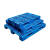货架仓储专用托栈板垫板塑料托盘网格卡板塑料工业物流 1.2*1米网格川字加4钢款蓝