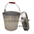 直型铝桶加厚中石油消防桶圆桶加油站专用铝油桶铝水桶 锥型带盖铝桶15L