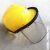 隔热耐油防酸碱防冲击防飞溅电焊面罩安全帽支架面屏头戴式透明罩 黄色安全帽+黑支架+透明PVC面屏
