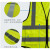 Raxwell  XRRK-03102(瑞克维尔） 反光背心 多口袋 荧光黄  加大码 单位：件