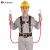 哥尔姆安全带 国标 高空作业 安全绳 工人施工 电工安装 户外防坠落 保险带 8096双大钩1.8米