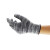 Ansell 11-350 无涂层，高性能纤维无缝针织手套，花灰色，5级防割手套 （一付） 9CM 一付