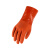 东亚 ST880 PVC浸塑手套耐油耐酸碱防水耐用防滑工业防护手套 10付/包 XL码 880 橘黄色 XL