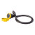 龙仕USB 防水连接器 厚面板工业数据母座延长线 LU22-CA-U2-013（0.1米） A150 黄色 黄色 塑胶螺母W