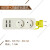 排插带usb 4usb带线排插德标排插2AC口插线板韩国USB手机插线板欧规排插 两位欧规孔黑色
