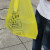 加厚黄色垃圾袋所平口手提背心式大号危险废弃物塑料袋 50*60加厚垃圾袋50只