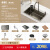 GOFU-G16瀑布出水水槽不锈钢SUS304厨房大单槽带龙头洗菜池洗碗槽 G16[奶油色]68x46cm