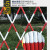 安全玻璃钢隔离护栏工地伸缩围栏可移动围挡电力绝缘工程施工折叠式防护栏活动式道路安全围栏 加厚红白1.2高*2.5米长