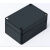承琉黑色塑料防水接线盒户外ABS盒DIY电路板户外仪表壳PCB电源电池盒 158*90*60带耳 F22