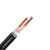 天环 铜芯交联聚乙烯绝缘聚氯乙烯护套电力电缆 YJV-0.6/1kV-2*120 黑色 1m