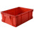 聚远 JUYUAN 周转箱 长方形塑料箱物流箱 整理箱塑胶箱箱 外520X380X230 红色 2个起售1个价