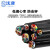 沈津 ZR-RVV-450/750V-4*4mm² 铜芯聚氯乙烯绝缘聚氯乙烯护套软电线 95米/捆 黑色
