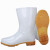 白色雨鞋耐油耐酸碱卫生靴牛筋底水鞋防滑白色工作雨鞋     3天 低筒雨鞋 39