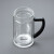 希诺（HEENOOR）玻璃杯双层便携家用茶杯子带手柄过滤网商务办公水杯XN-9321 435ml