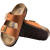 BIRKENSTOCK 女鞋 时尚潮流休闲拖鞋Arizona Soft Footbed个性凉鞋女士 Pecan Nubuck 41