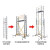多功能可移动铝合金拉伸脚手架工程梯子平台升降收缩 【欧标出口】多功能4.4m+0.8m护栏高度=脚手