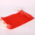 共泰 纱网袋网眼袋 编织袋加密抽绳网兜 20*40cm（4-5斤装）/100条 红色