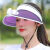 畅桑风扇帽成人帽子女USB充电宽檐户外遮阳时尚可调节夏天空顶时尚帽 粉色 可调节