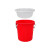 干湿过滤分离带滤网垃圾桶大号厨房厨余茶水茶叶沥水水桶篮桶 白色50K型+沥水篮
