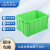 米奇特工 塑料周转箱 仓储物流箱工具零件整理盒物料收纳盒 外尺寸755*560*400 绿色