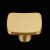 纯铜圆形单孔拉手金色美式衣柜门抽屉中式橱柜实心方形黄铜小拉手 A1长宽30mm