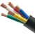 软电缆护套线RVV2 3 4 5芯4 6 10 16平方国标三相四线五线铜阻燃 2芯10平方1米